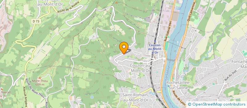localisation de l'entreprise ATELIER KREOS  COUZON-AU-MONT-D'OR