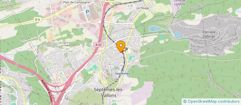 localisation de l'entreprise ATELIER L  SEPTEMES-LES-VALLONS