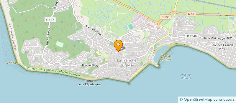 localisation de l'entreprise ATELIER L'ART ET LE GESTE  LA TRANCHE-SUR-MER