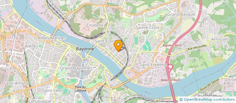 localisation de l'entreprise ATELIER L'ESPRIT DE L'ART à BAYONNE