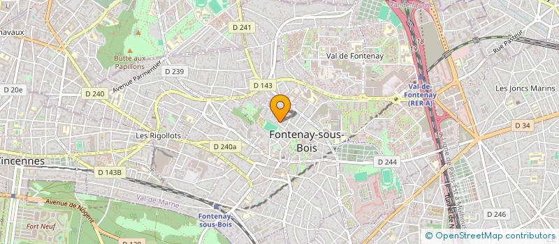 localisation de l'entreprise ATELIER L'OEIL VERT à FONTENAY-SOUS-BOIS