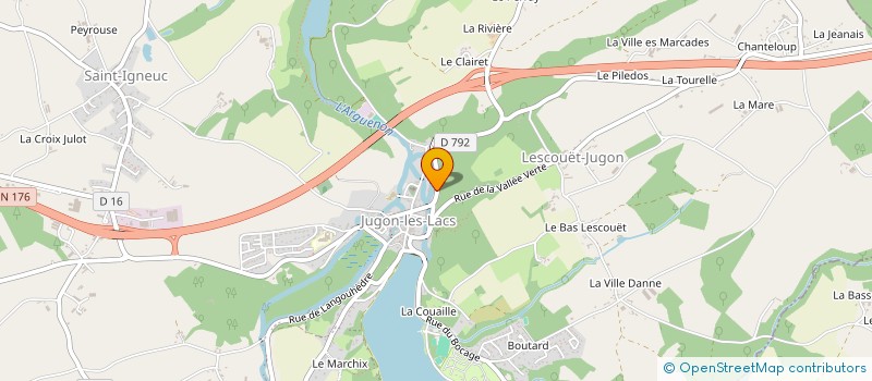 localisation de l'entreprise ATELIER LA BALEINE A BOSSE  JUGON-LES-LACS