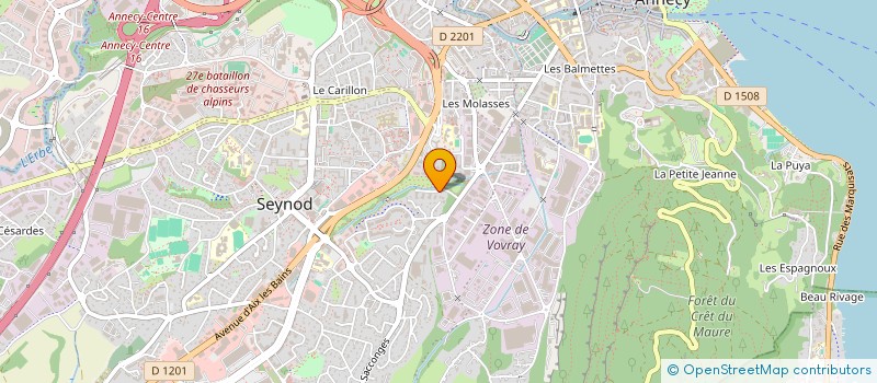 localisation de l'entreprise ATELIER LA CHIPOTE à ANNECY