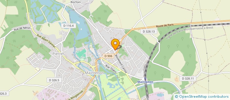 localisation de l'entreprise ATELIER LA FABRIK à MAINTENON