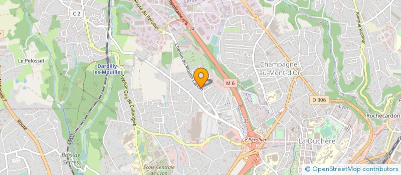 localisation de l'entreprise ATELIER LA FABRIK  ECULLY