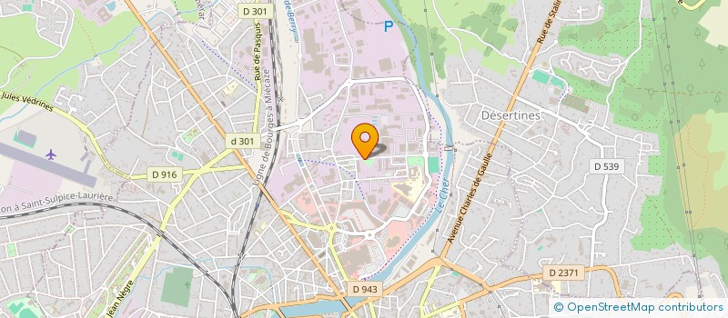 localisation de l'entreprise ATELIER LAMARQUE à MONTLUCON
