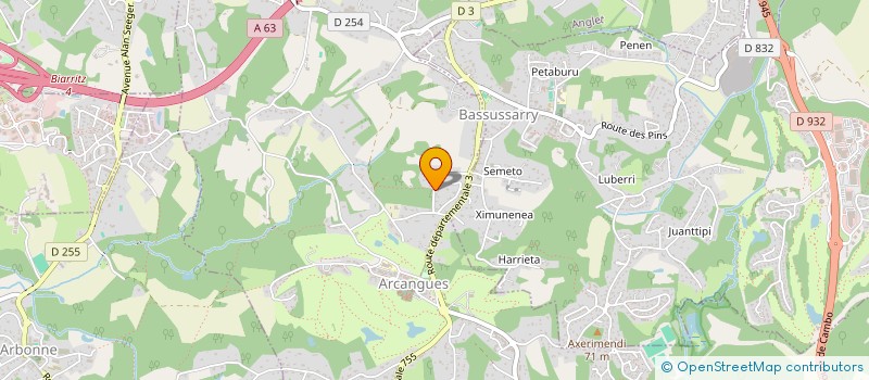 localisation de l'entreprise ATELIER LAMERENX  ARCANGUES