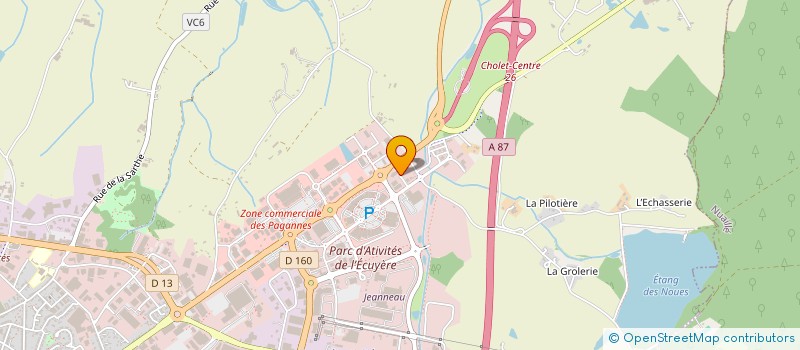 localisation de l'entreprise ATELIER LAND à CHOLET