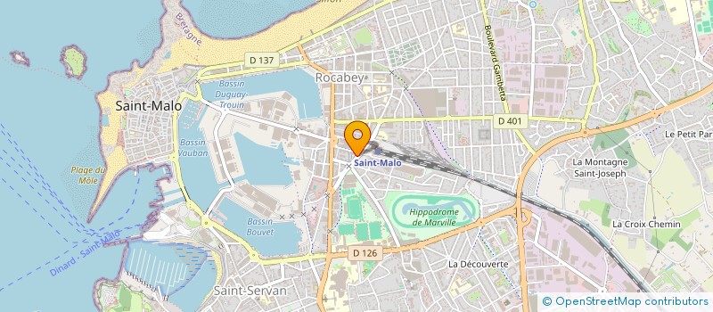 localisation de l'entreprise ATELIER LANGLOIS SAS  SAINT-MALO