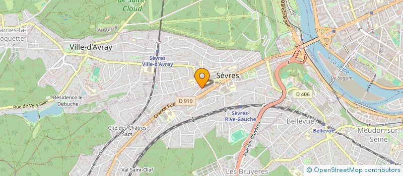 localisation de l'entreprise ATELIER LAURENCE BINET à SEVRES