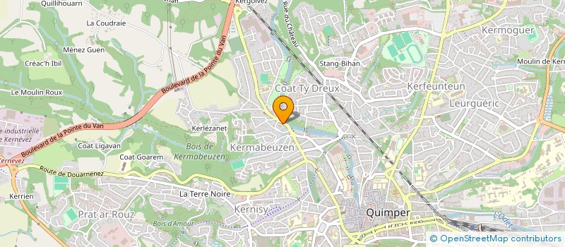 localisation de l'entreprise ATELIER LC  QUIMPER