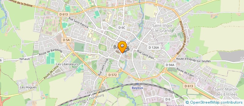 localisation de l'entreprise ATELIER LE CARDINAL DELBOT  BAYEUX