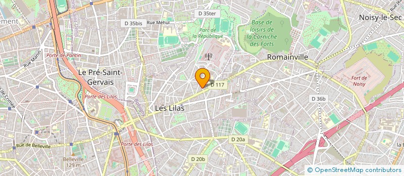localisation de l'entreprise ATELIER LEBON à LES LILAS