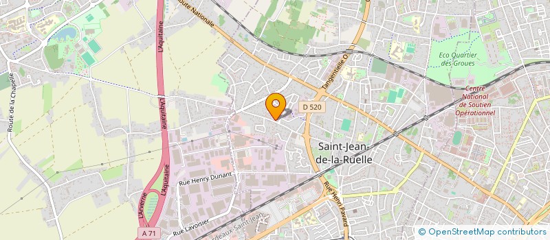 localisation de l'entreprise ATELIER LECLERC à SAINT-JEAN-DE-LA-RUELLE
