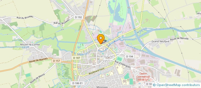 localisation de l'entreprise ATELIER LEKIEFFRE  AIRE-SUR-LA-LYS