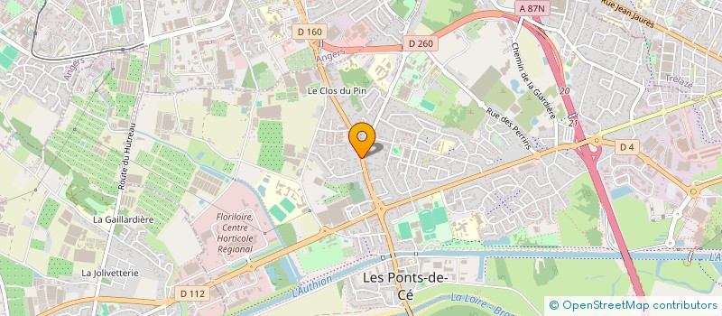 localisation de l'entreprise ATELIER LES PONTS DE CE  LES PONTS-DE-CE