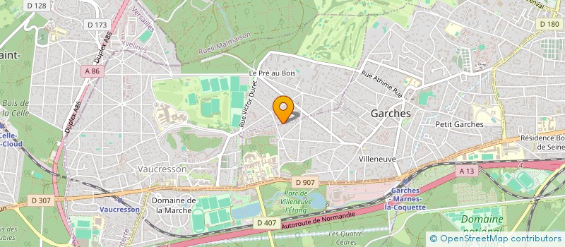 localisation de l'entreprise ATELIER LG à GARCHES