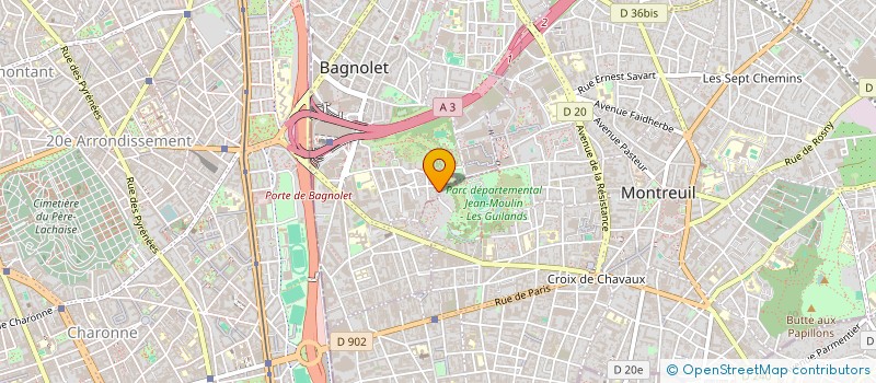 localisation de l'entreprise ATELIER LIBER à MONTREUIL