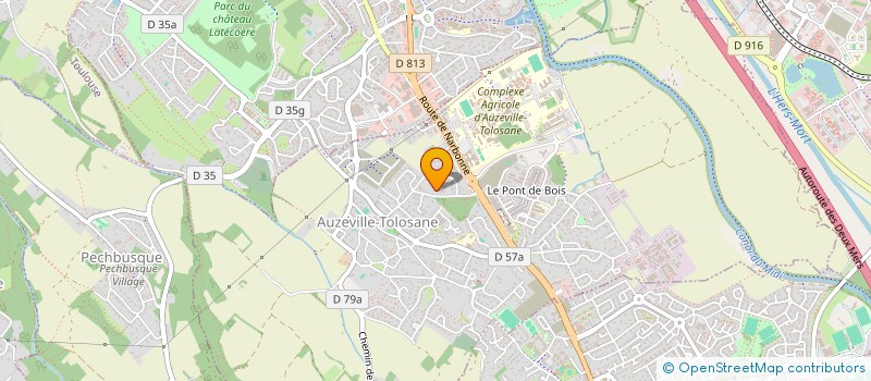 localisation de l'entreprise ATELIER LIBRE D'ELECTRONIQUE POUR L'ENERGIE AUTO-PRODUITE (ALEEA)  AUZEVILLE-TOLOSANE