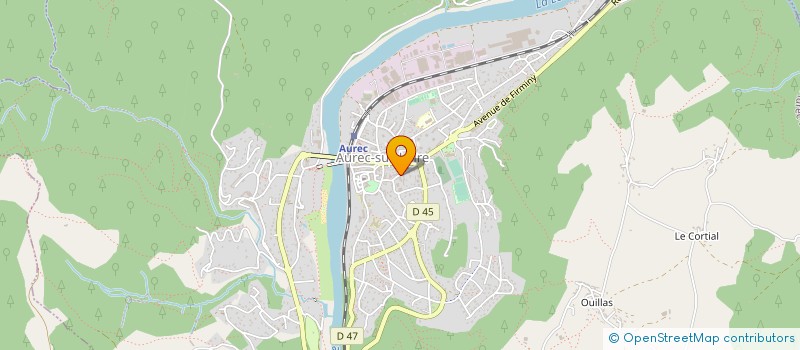 localisation de l'entreprise ATELIER LIGERIEN DES PAYSAGES  AUREC-SUR-LOIRE