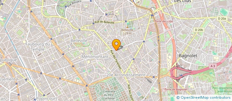 localisation de l'entreprise ATELIER LJ  PARIS