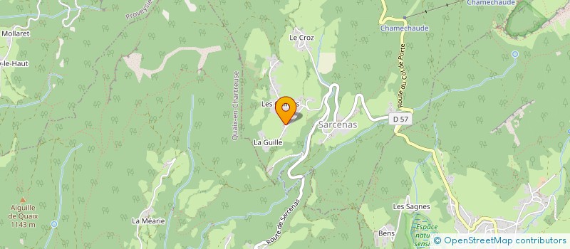 localisation de l'entreprise ATELIER LOVERA à SARCENAS