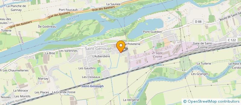 localisation de l'entreprise ATELIER LUC POUGET  SAINT-GENOUPH