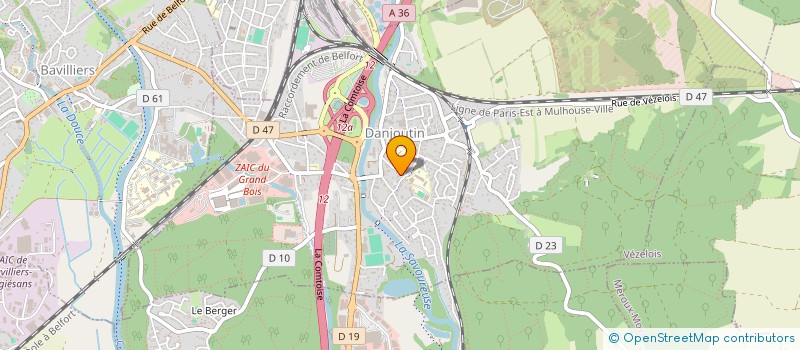 localisation de l'entreprise ATELIER LUTHY  DANJOUTIN