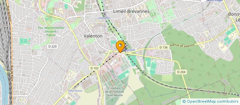 localisation de l'entreprise ATELIER M  LIMEIL-BREVANNES