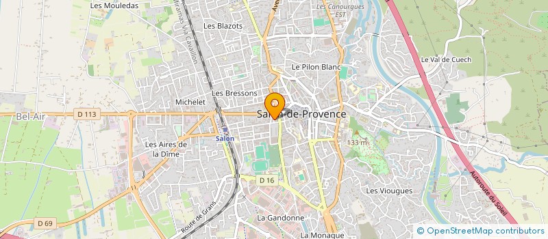 localisation de l'entreprise ATELIER M  PERTUIS