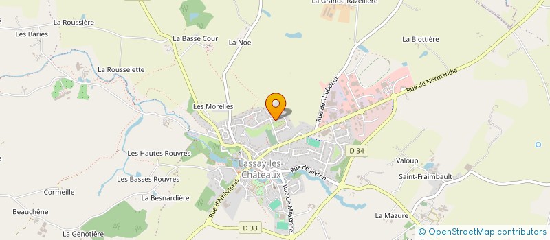 localisation de l'entreprise ATELIER M  LASSAY-LES-CHATEAUX