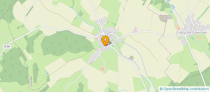 localisation de l'entreprise ATELIER M  MENOUX