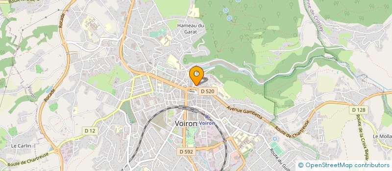 localisation de l'entreprise ATELIER M  VOIRON