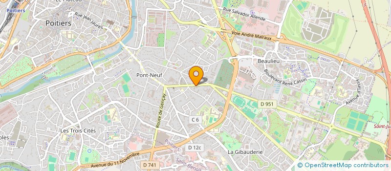 localisation de l'entreprise ATELIER M.F à POITIERS