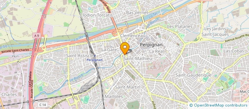 localisation de l'entreprise ATELIER M L'ARCHITECTURE  PERPIGNAN