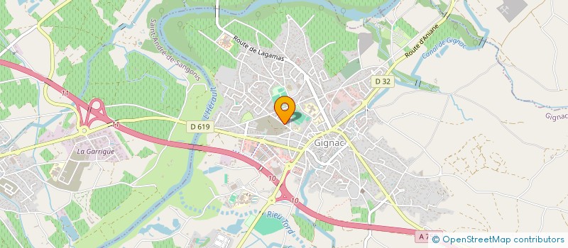 localisation de l'entreprise ATELIER M.O BY ESPACE  GIGNAC