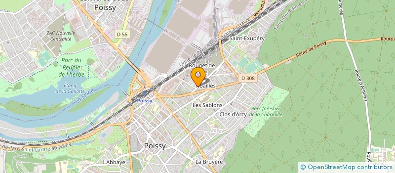 localisation de l'entreprise ATELIER M S G à POISSY