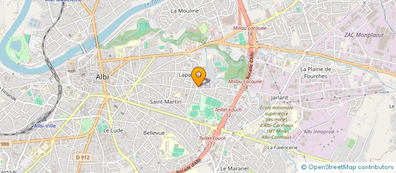 localisation de l'entreprise ATELIER MAC GUFFIN à ALBI