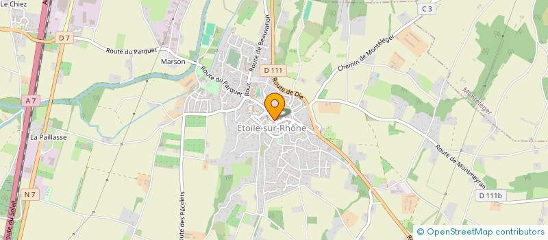localisation de l'entreprise ATELIER MADELEINE MALFATTO à ETOILE-SUR-RHONE