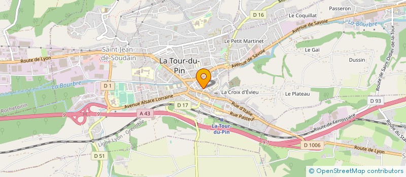 localisation de l'entreprise ATELIER MAINTENANCE ELECTROTECHNIQUE IND à ROCHETOIRIN