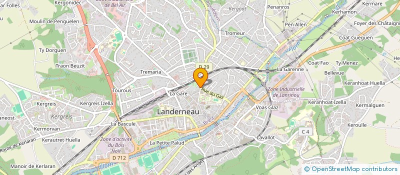 localisation de l'entreprise ATELIER MAINTENANCE PC à LANDERNEAU