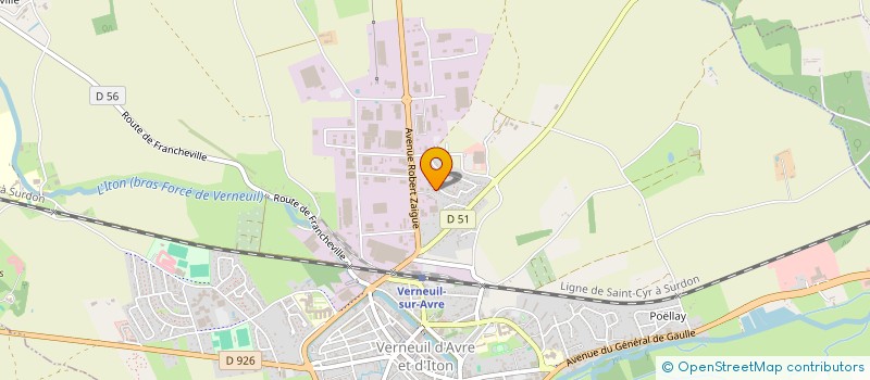 localisation de l'entreprise ATELIER MAINTENANCE PRESSES  VERNEUIL D'AVRE ET D'ITON