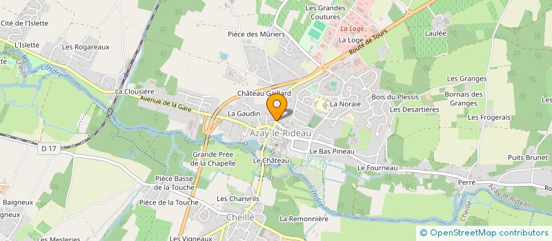 localisation de l'entreprise ATELIER MAJORELLE  AZAY-LE-RIDEAU