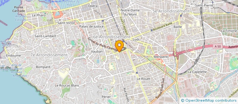 localisation de l'entreprise ATELIER MANDALA à MARSEILLE