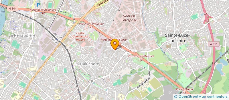 localisation de l'entreprise ATELIER MARGUET VITRAUX D'ART à NANTES