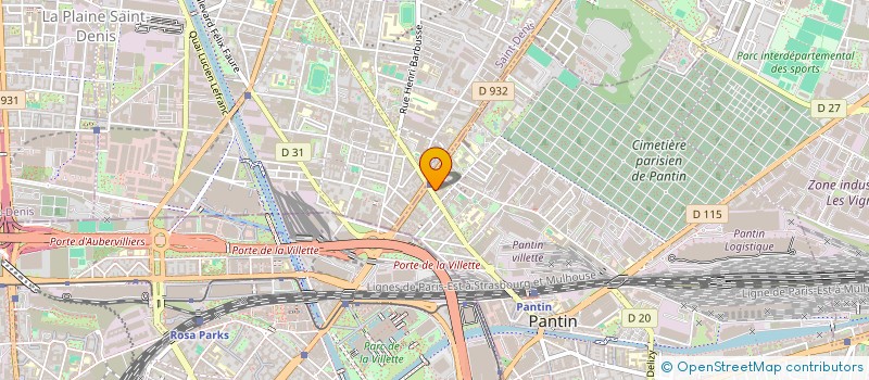 localisation de l'entreprise ATELIER MARION MOUSTEY  PANTIN