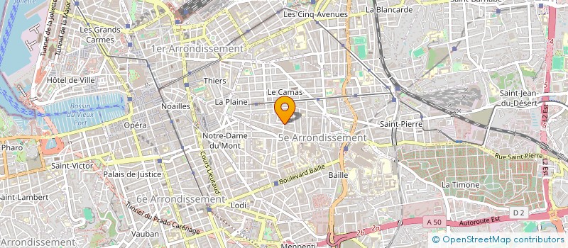 localisation de l'entreprise ATELIER MATYS  MARSEILLE