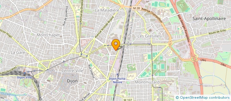 localisation de l'entreprise ATELIER MB à DIJON