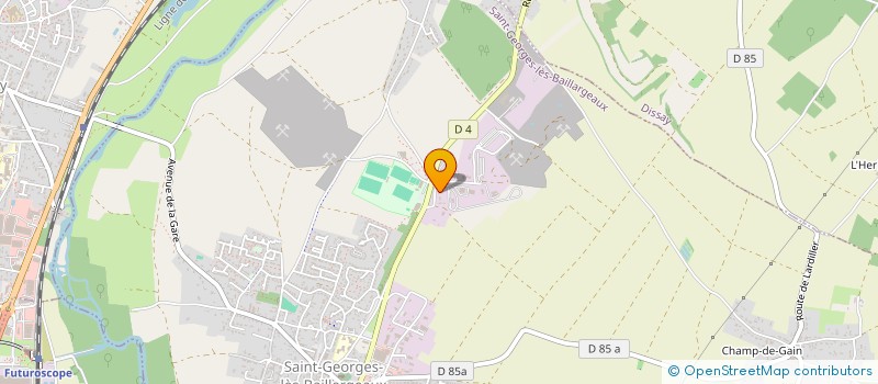 localisation de l'entreprise ATELIER MECA AUTO  SAINT-GEORGES-LES-BAILLARGEAUX