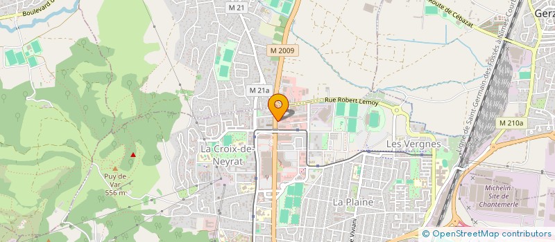 localisation de l'entreprise ATELIER MECA GENER PEYRAT-VINCENT à CLERMONT-FERRAND
